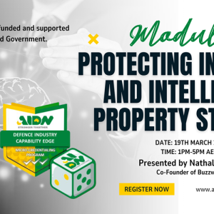 AIDN QLD DICE (Online) Micro-Credential – Protecting Innovation and Intellectual Property Strategy